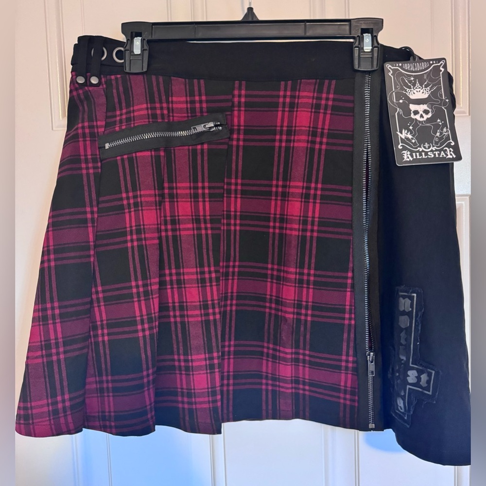 Women's skirt KILLSTAR - Calling Alice Mini Skirt - TARTAN Size 3X